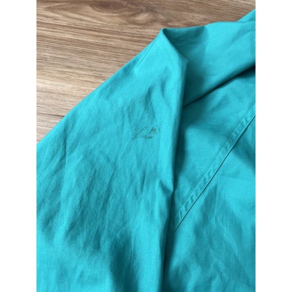 Woolrich Green Pullover Windbreaker Hooded Jacket Womens Sz Med - Picture 9 of 9